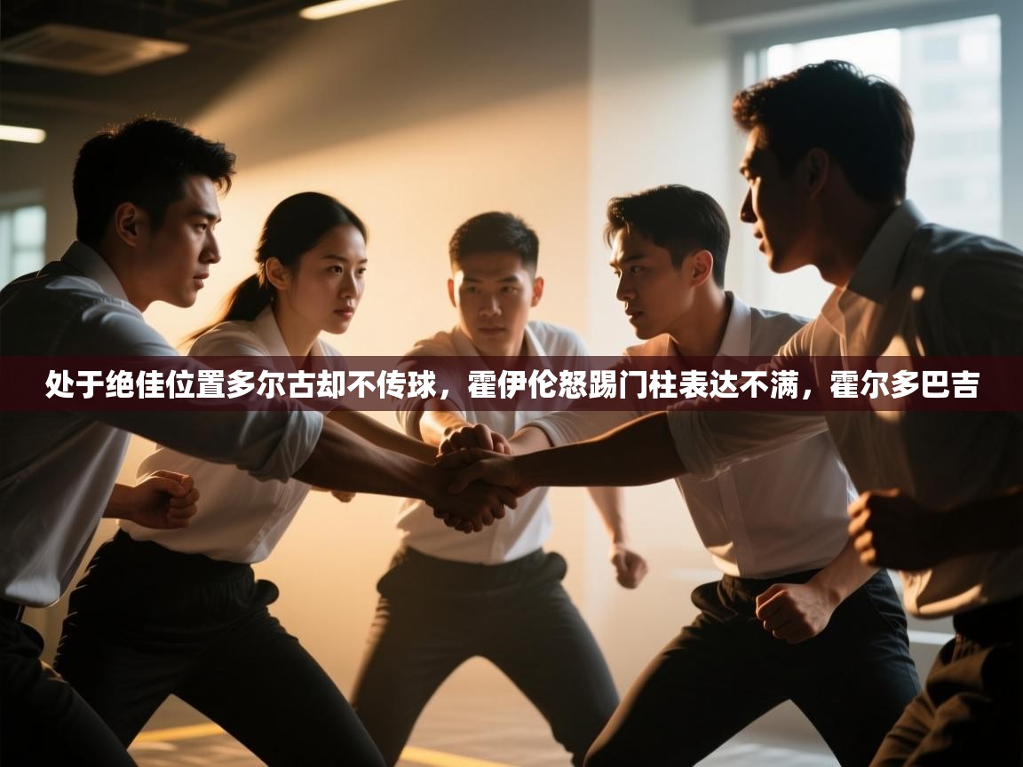 鲸鱼体育-处于绝佳位置多尔古却不传球，霍伊伦怒踢门柱表达不满，霍尔多巴吉  第3张